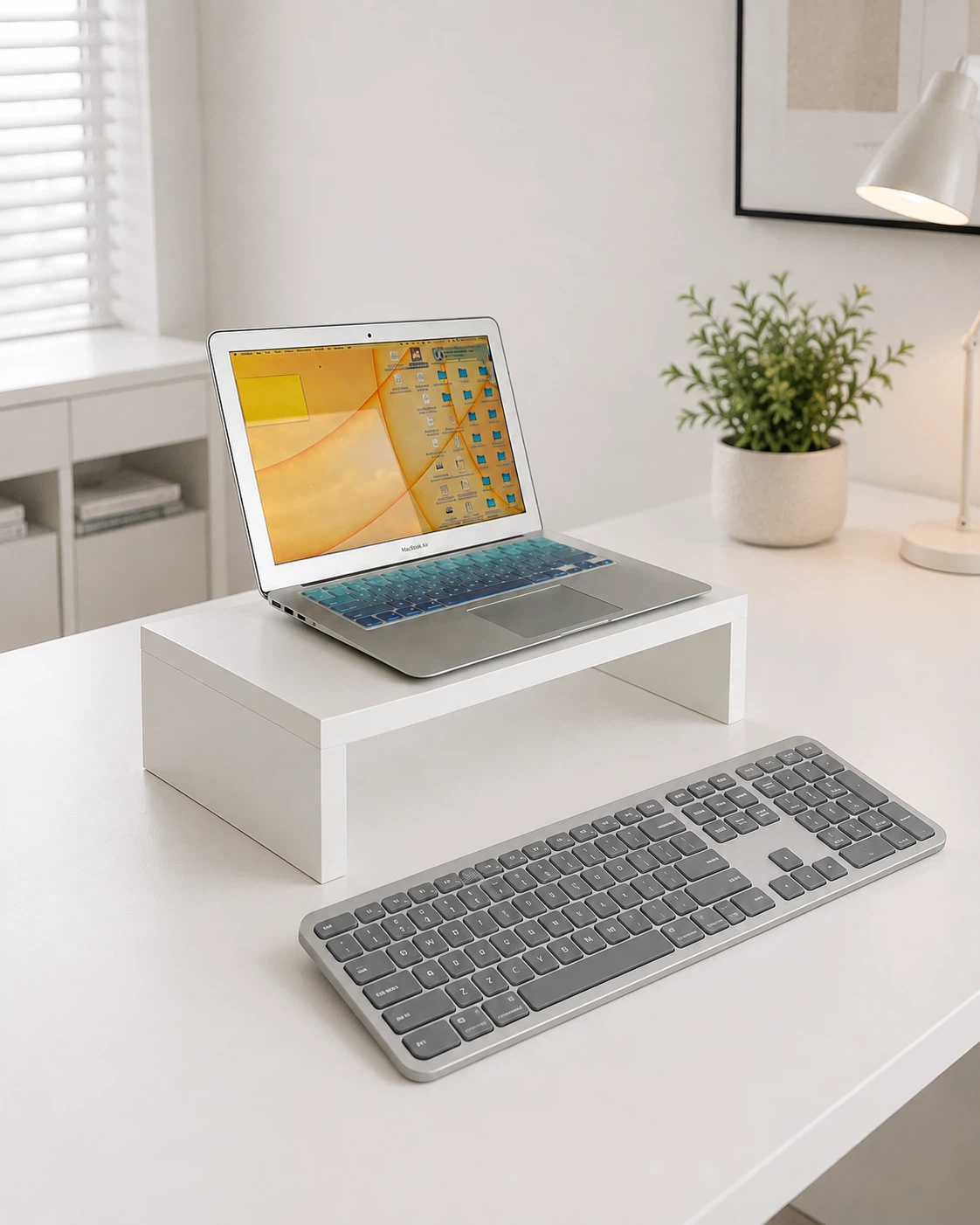 White Monitor Stand - photo 2