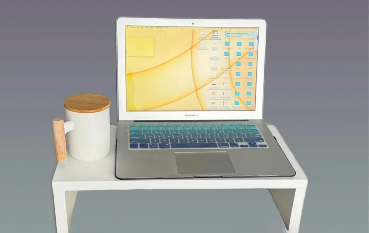 White Monitor Stand - photo 3