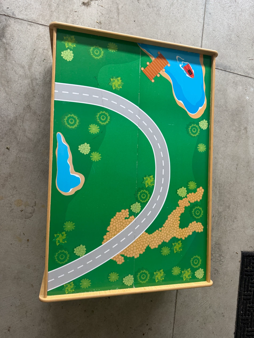 Kids Play Table with Storage Bins