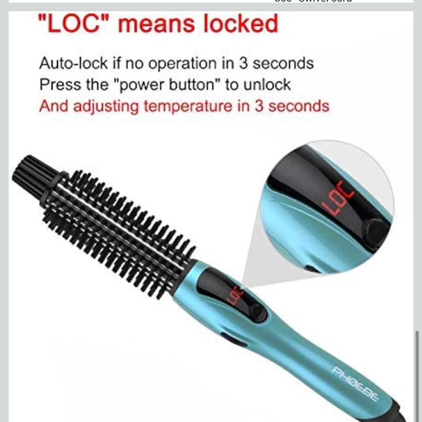 Phoebe 1-Inch Rotating Hot Brush - photo 3