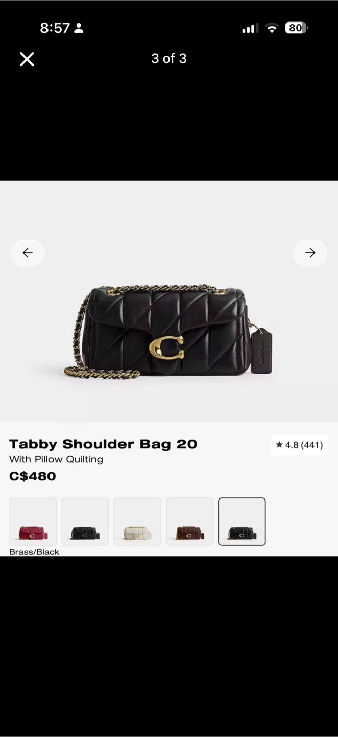 Coach Tabby Shoulder Bag 20 With Pillow Quilting - photo 3