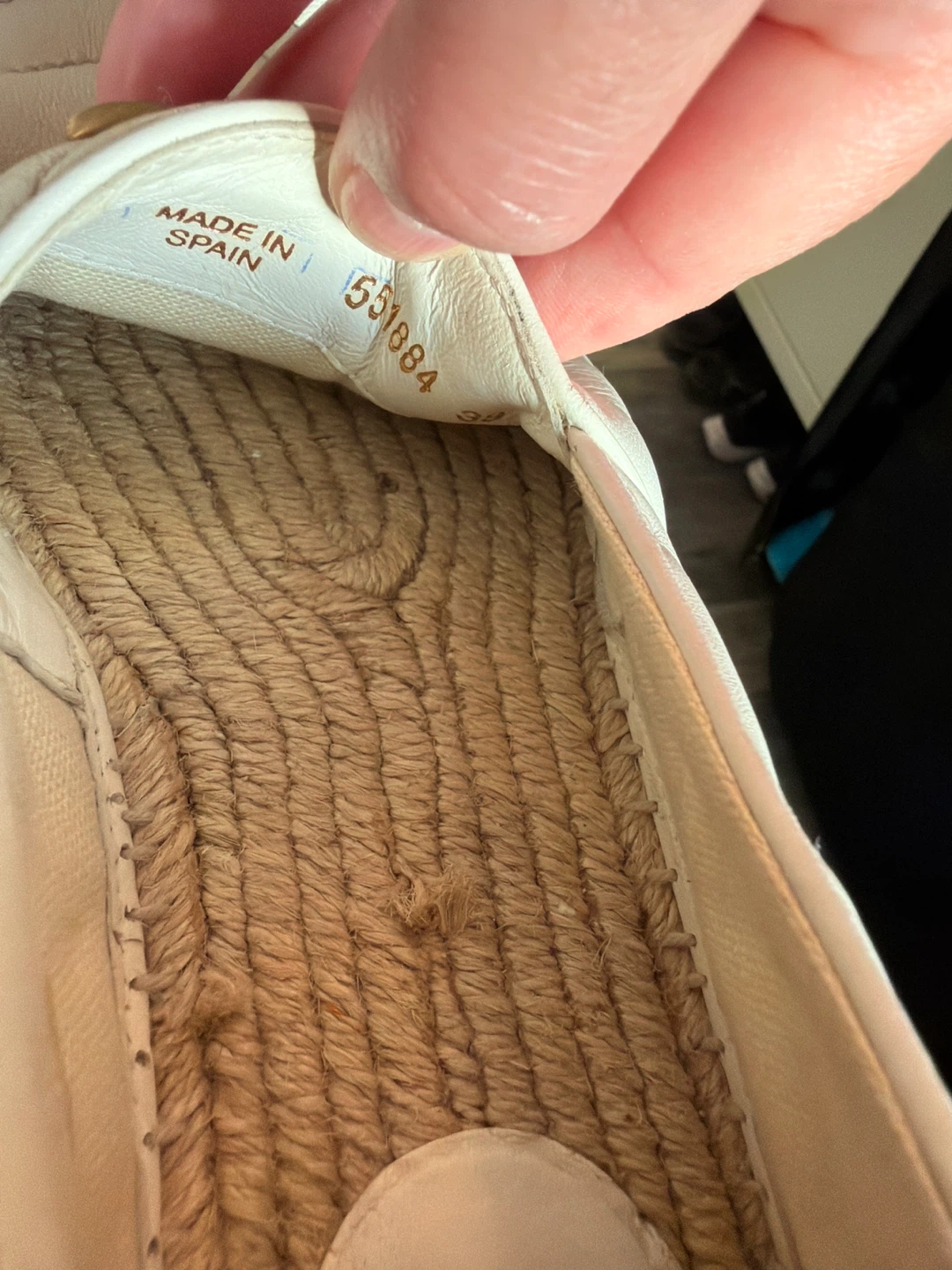 Gucci White Leather Quilted Espadrille Platform Flats - photo 2