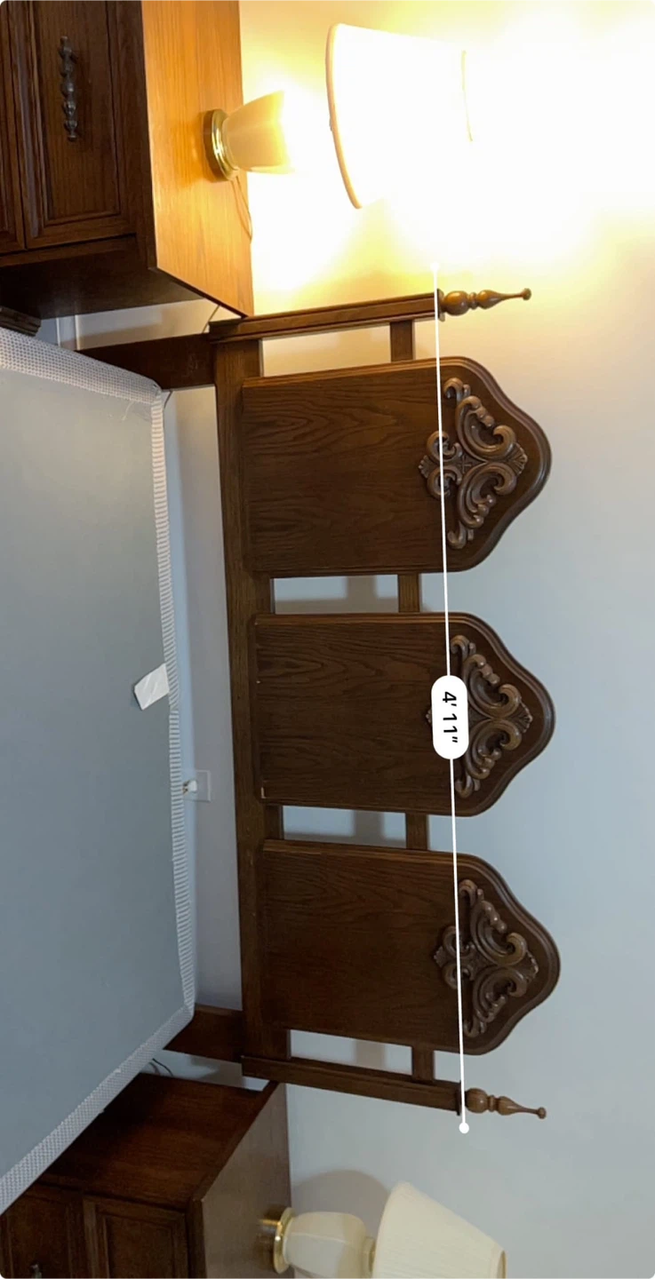 Wooden Bedroom Set - Dresser, Nightstand, and Headboard - photo 2
