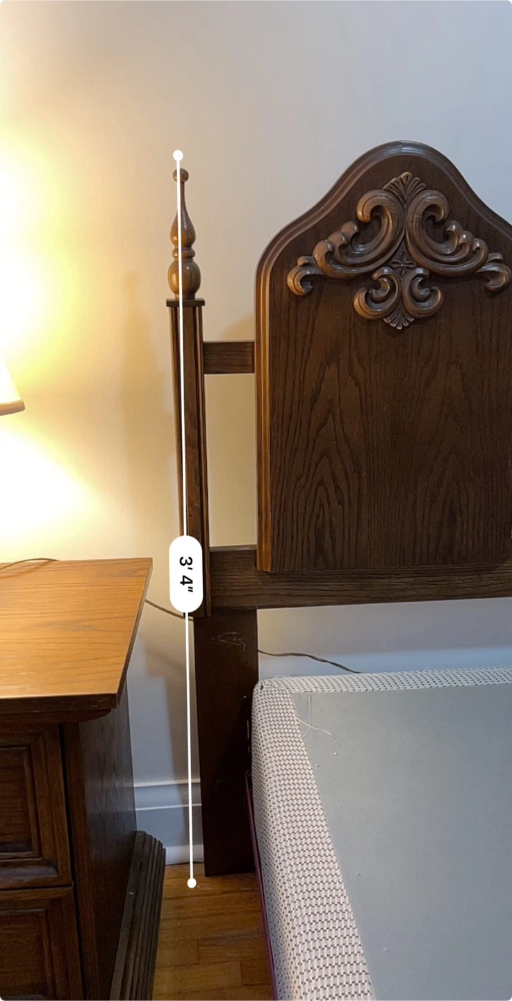 Wooden Bedroom Set - Dresser, Nightstand, and Headboard - photo 5