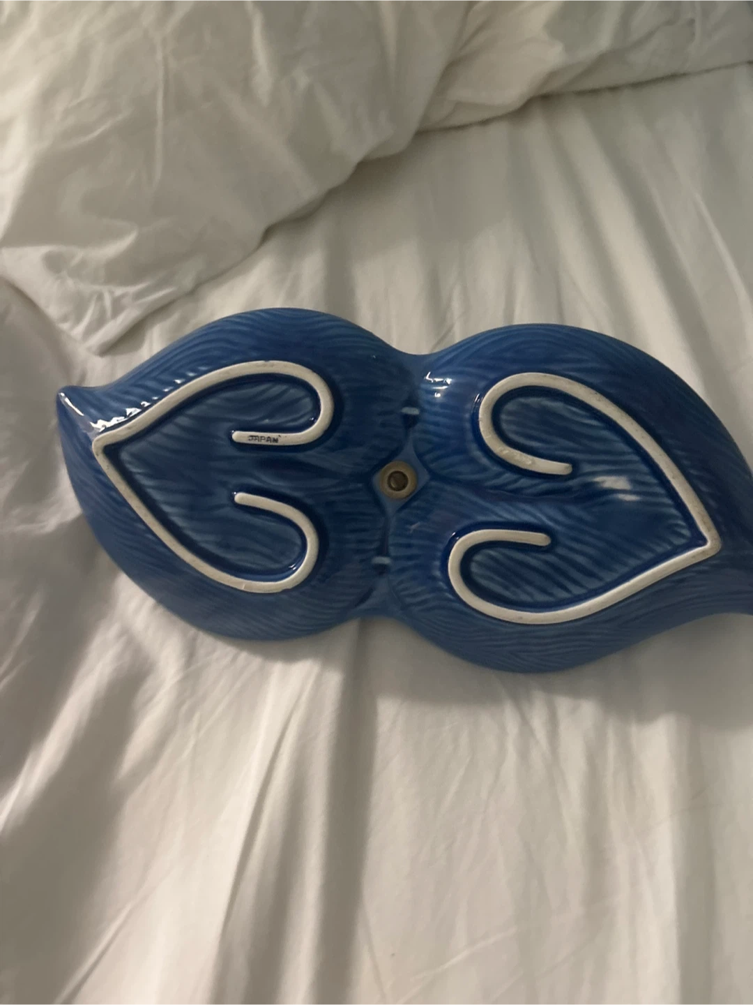 Blue Leaf Shaped Serving Dish - photo 2