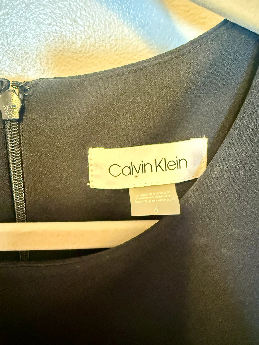 Calvin Klein Black Dress with Belt - Size 6 - photo 3