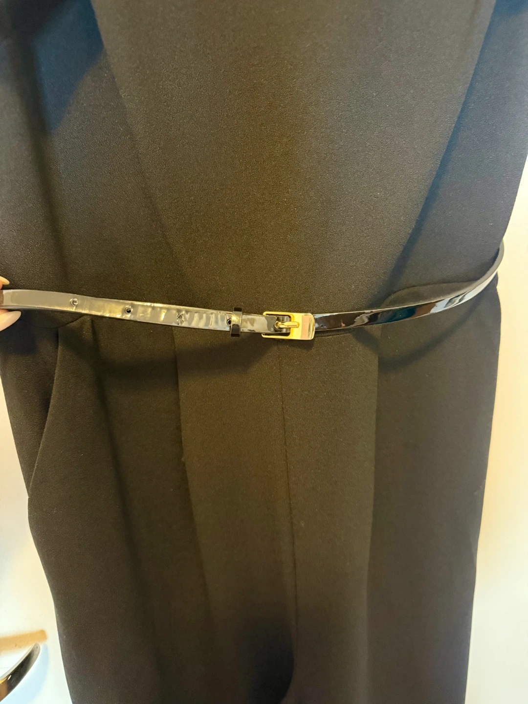 Calvin Klein Black Dress with Belt - Size 6 - photo 4