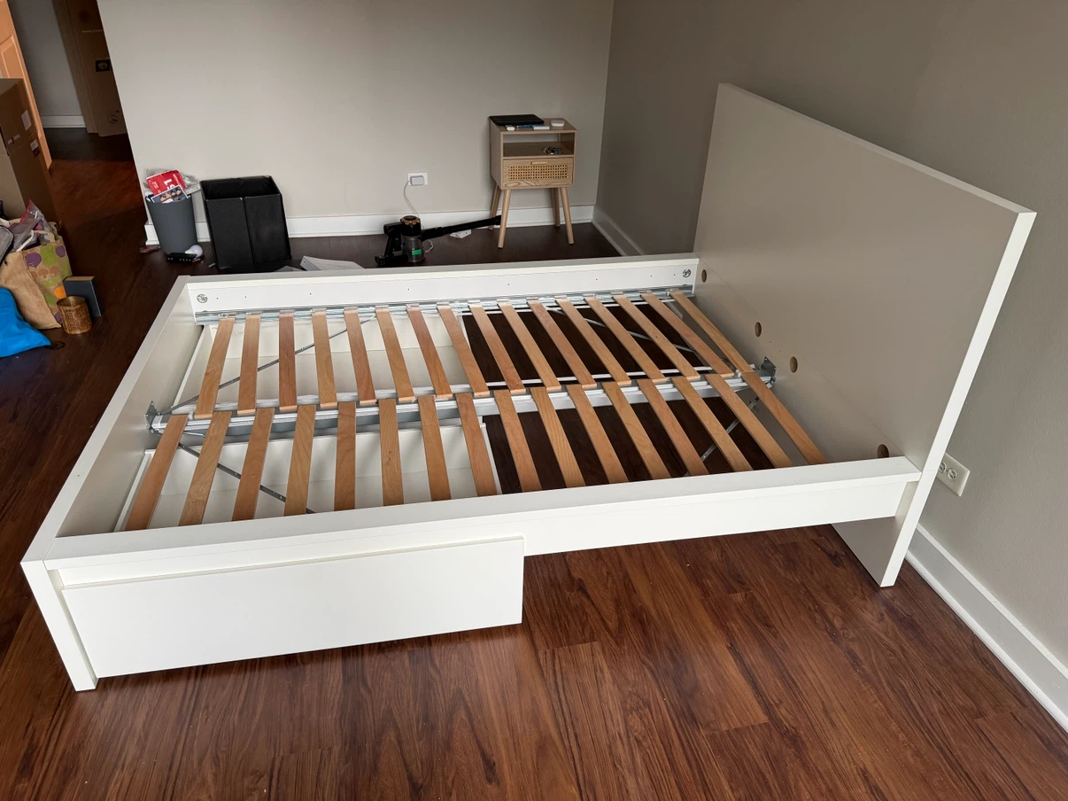 IKEA MALM Full bed frame with 2 drawers - photo 5