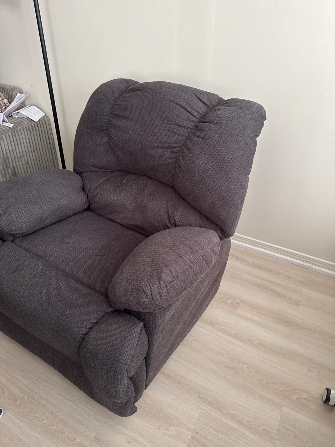 Dark Grey Recliner Chair - photo 2