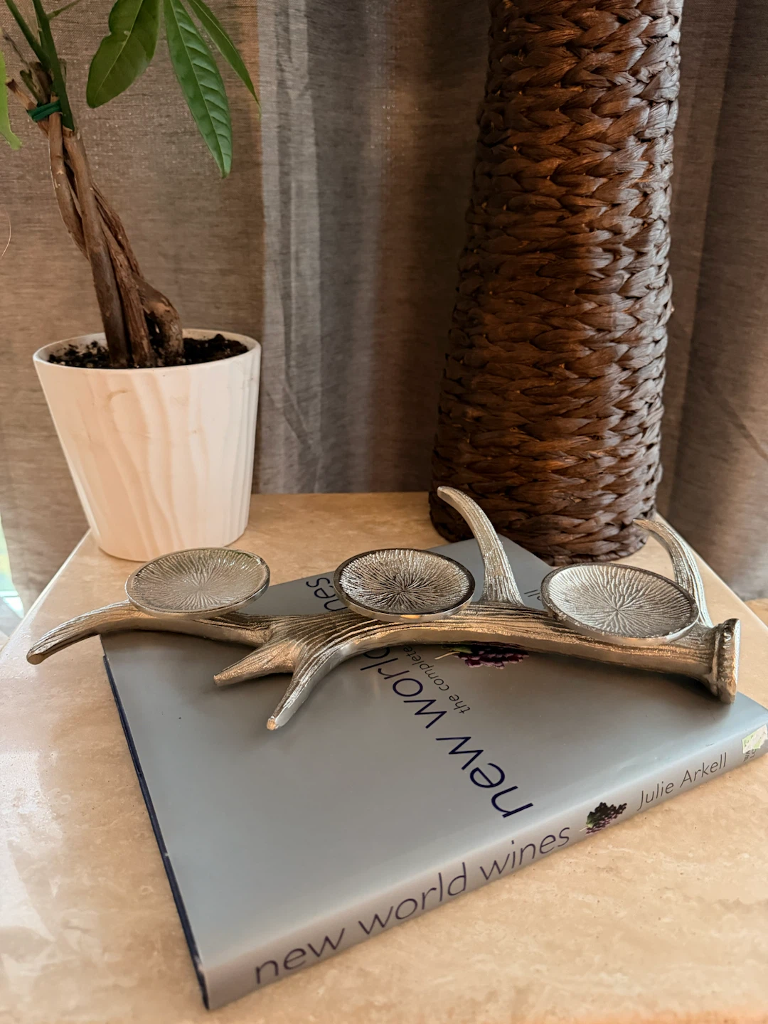 Antler pillar Candle Holder - photo 2