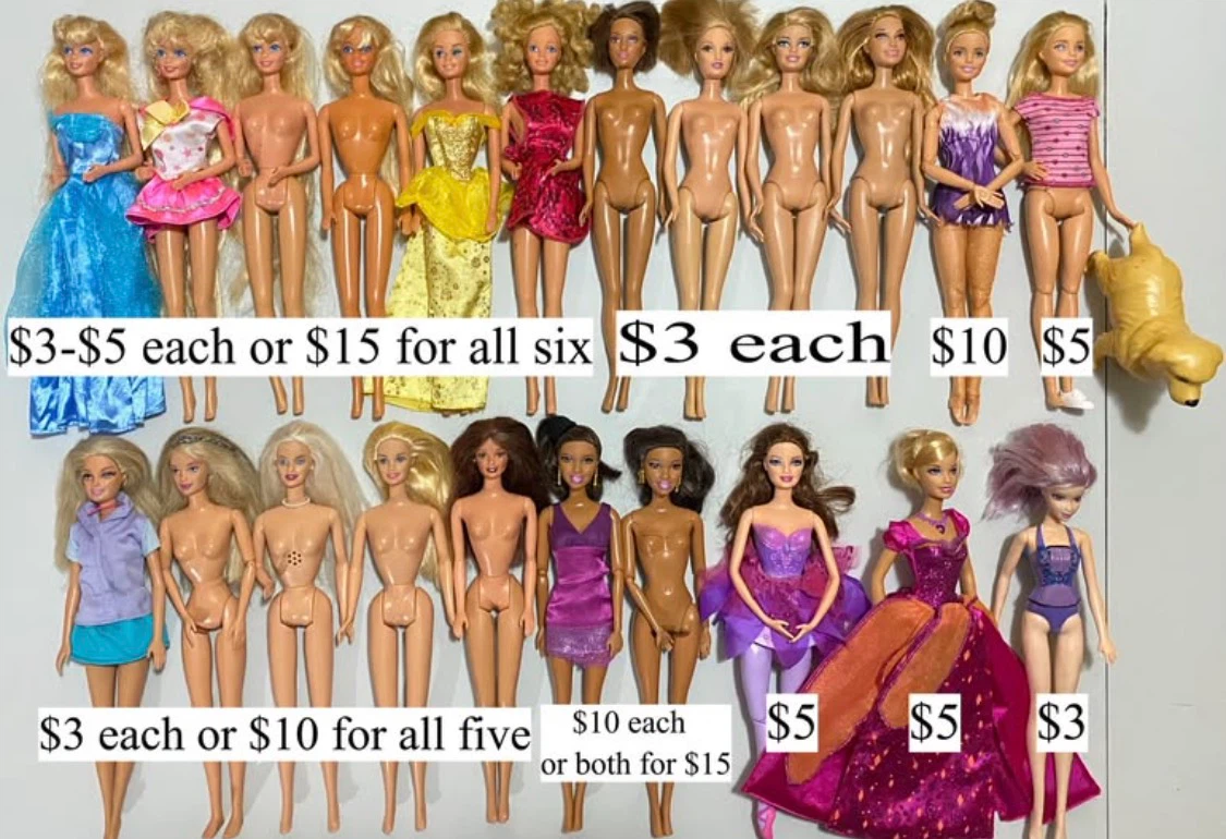 Collection of Barbie Dolls
