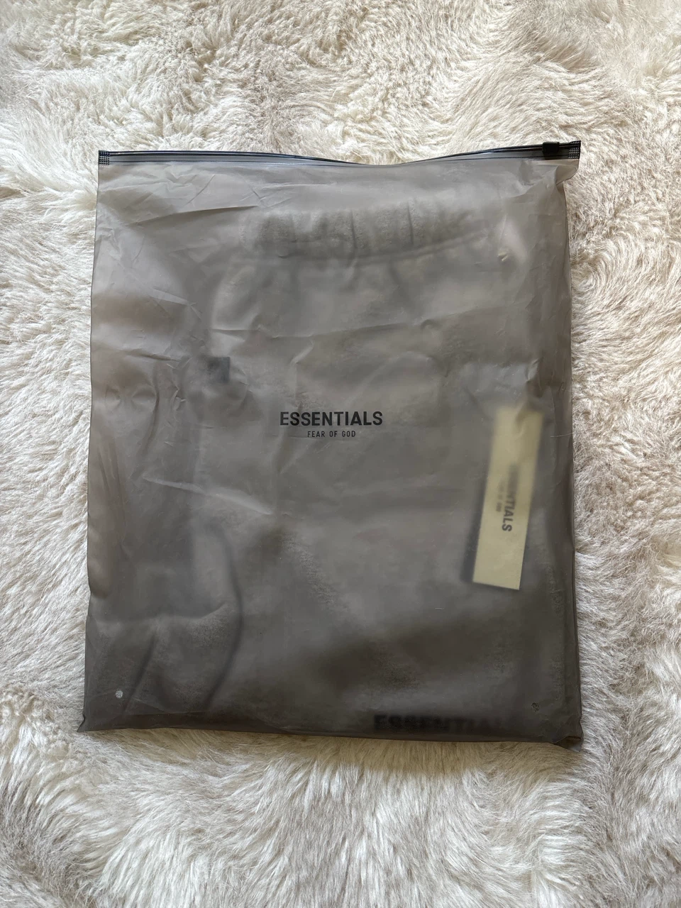 ESSENTIALS Fear of God Dark Oatmeal Sweat Shorts