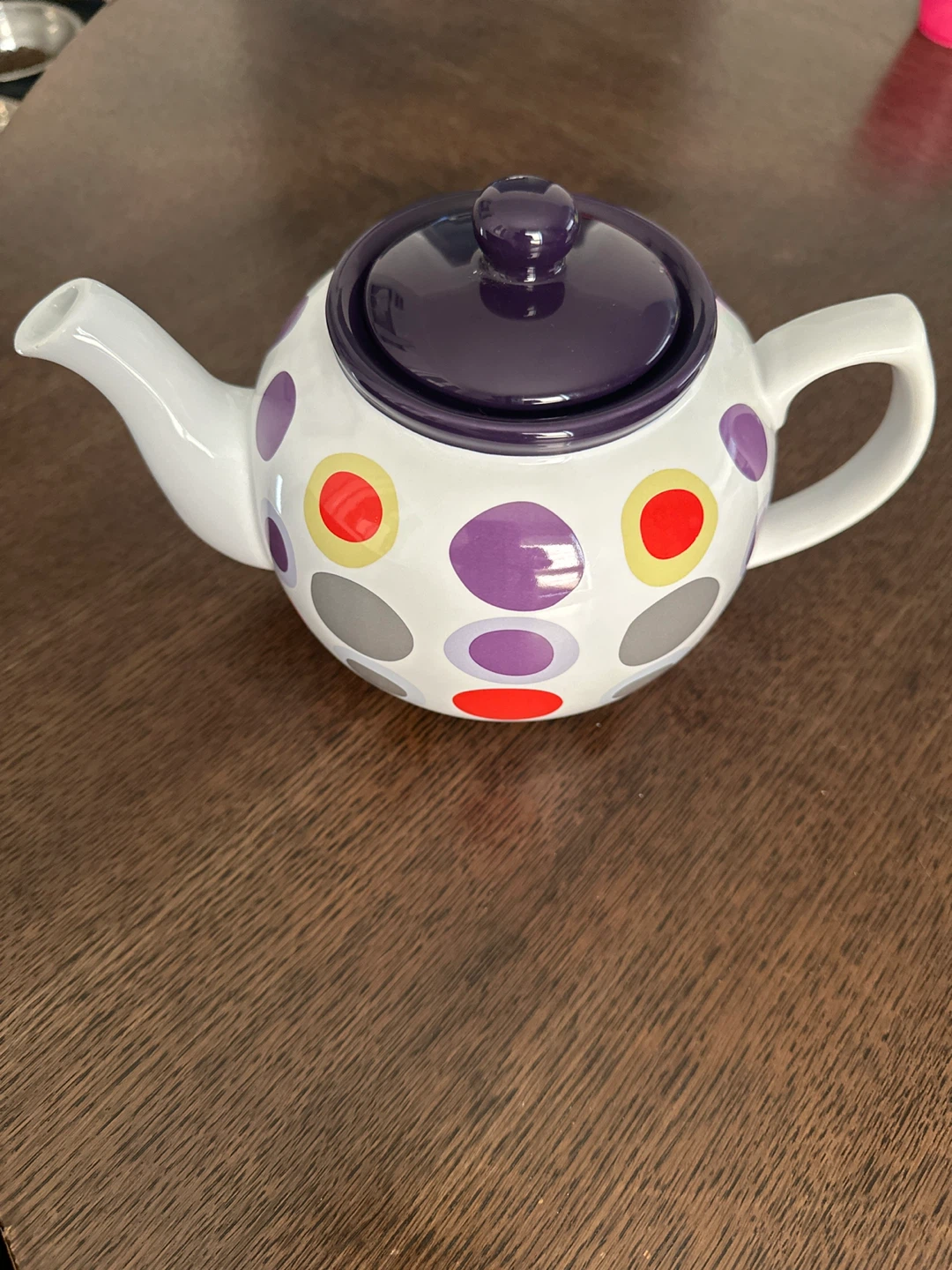 Polka Dot Ceramic Teapot - photo 2