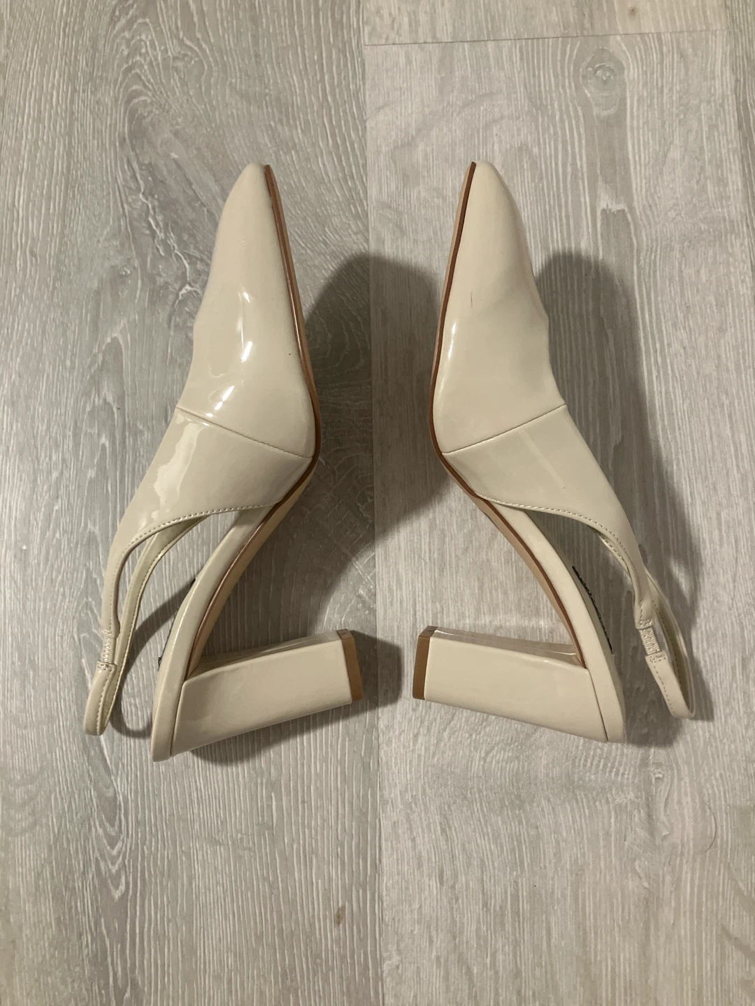 Nine West Slingback Block Heel Pumps Cream - photo 2