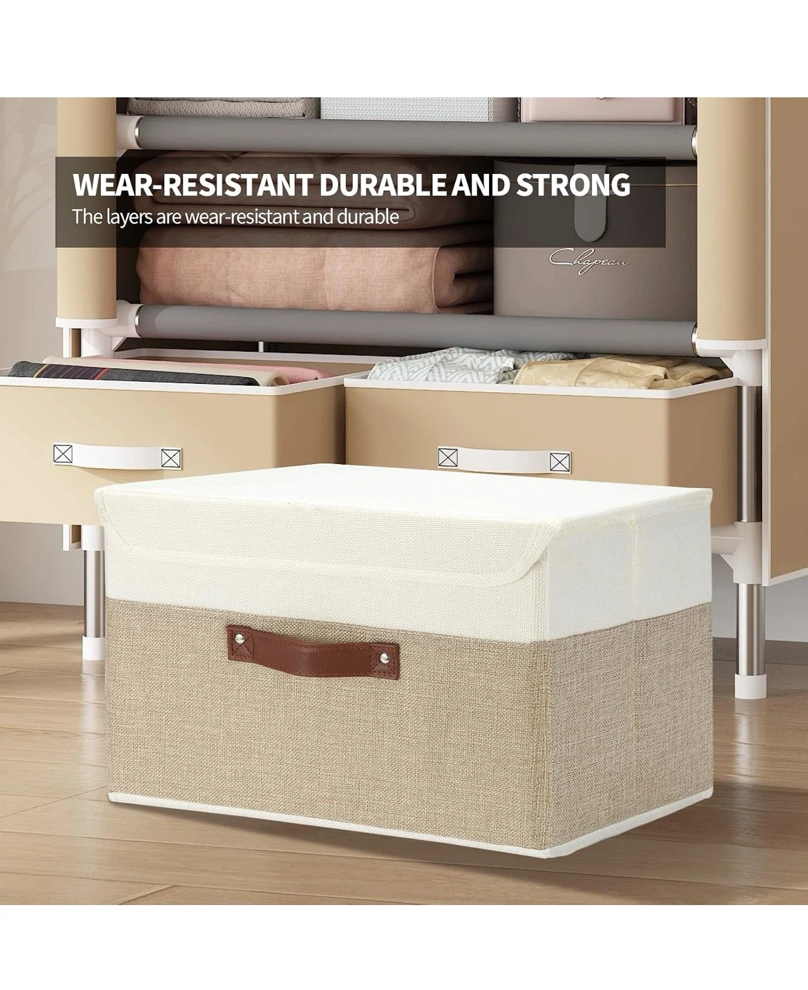 Set of 8 Storage Bins with Lids - photo 4