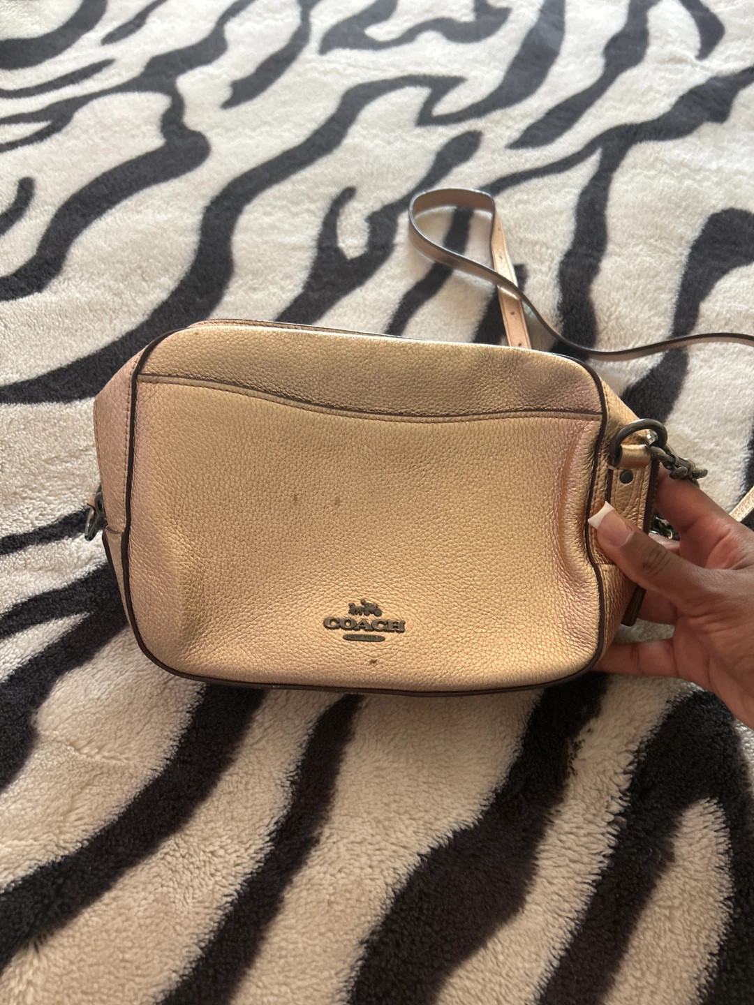 Coach Pebble Leather Crossbody Bag - Rose Gold - photo 2