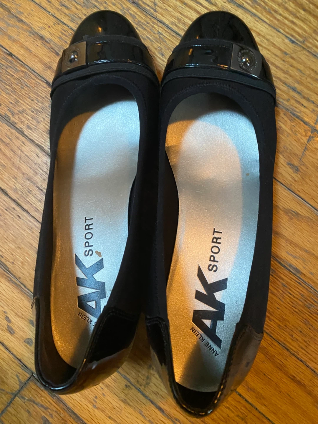 AK Anne Klein Sport Black Ballet Flats