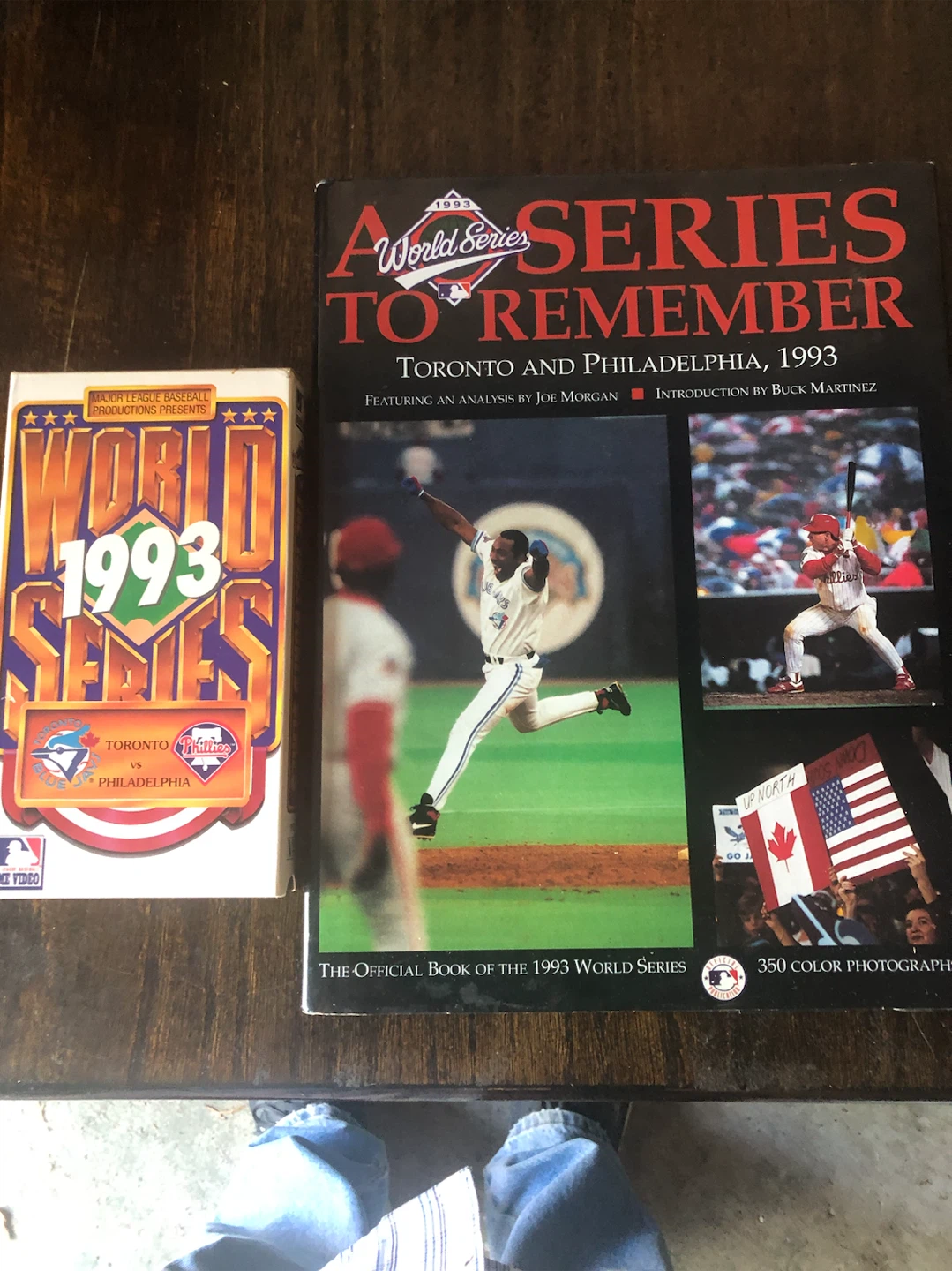 Blue Jays 1993 World Series hard cover book with vhs tape
