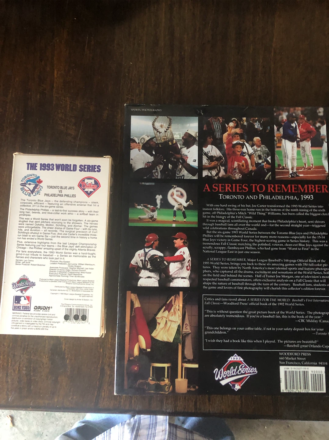 Blue Jays 1993 World Series hard cover book with vhs tape - photo 2