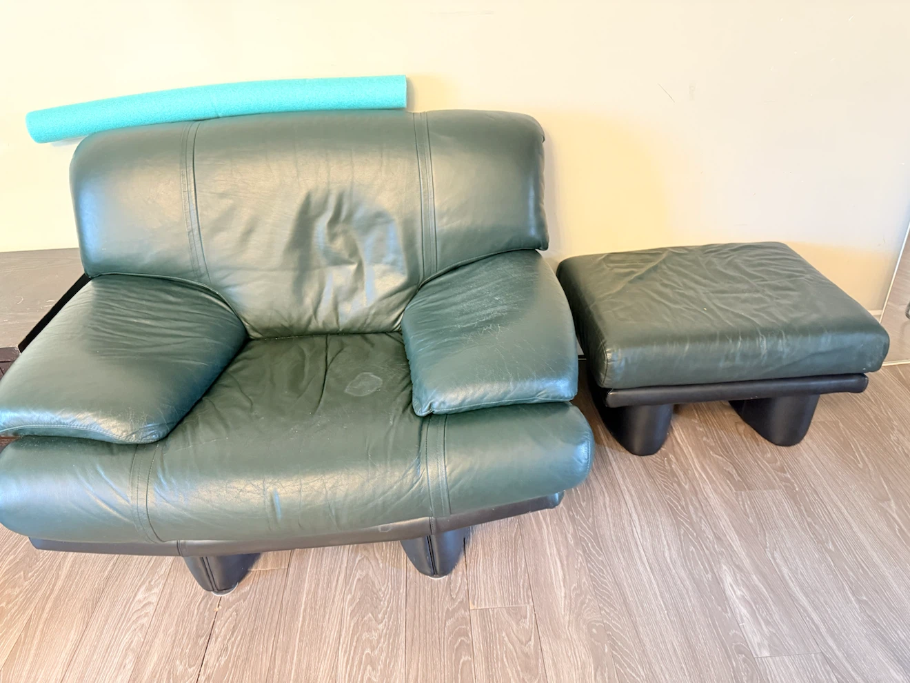 Green Leather Sofa