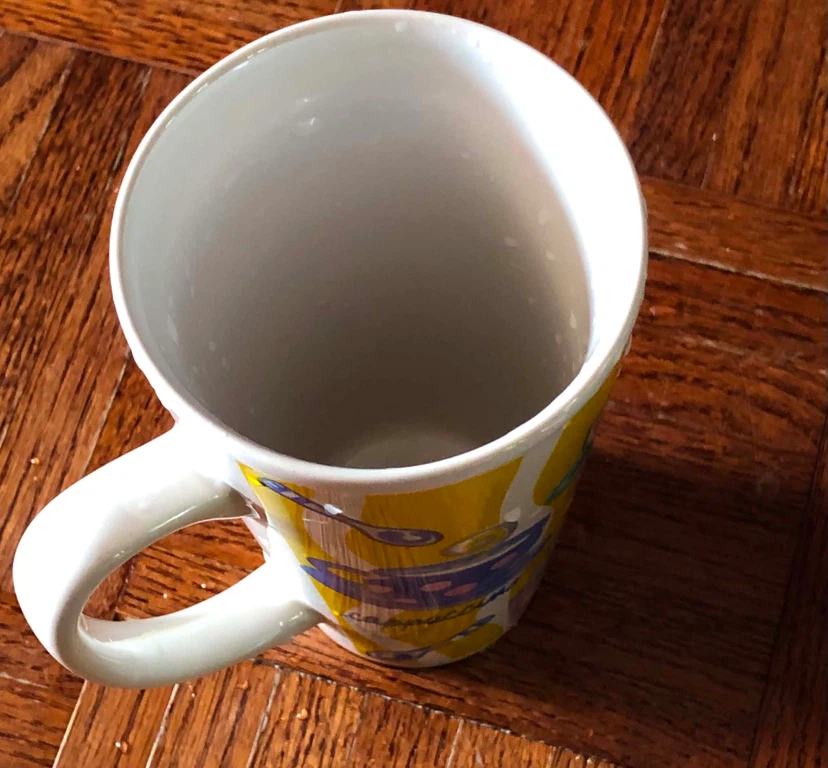 Tall Coffee Mug with Grapes and Coffee Design - photo 4