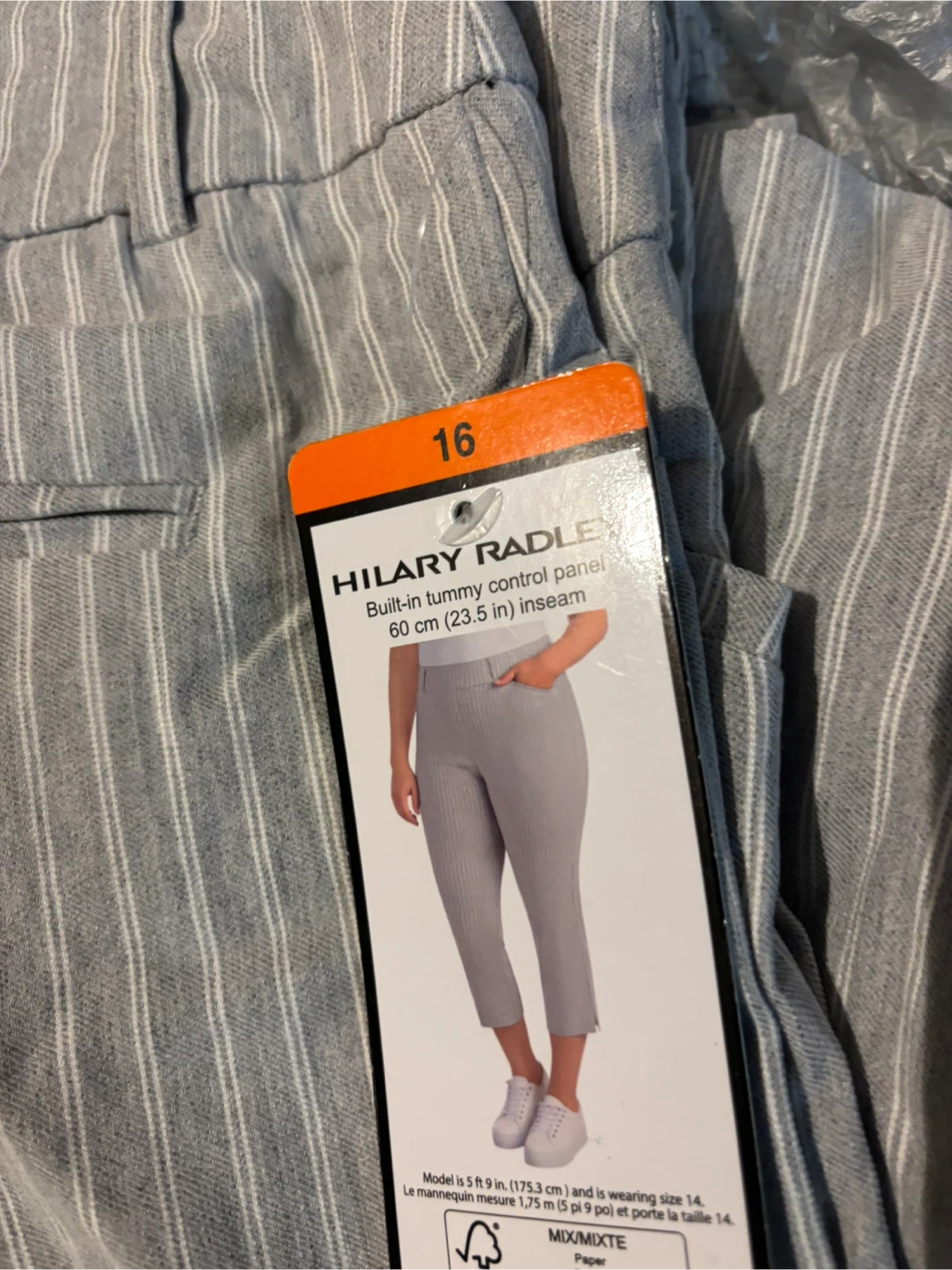 Hilary Radley Women's Striped Capris - Size 16 - photo 2