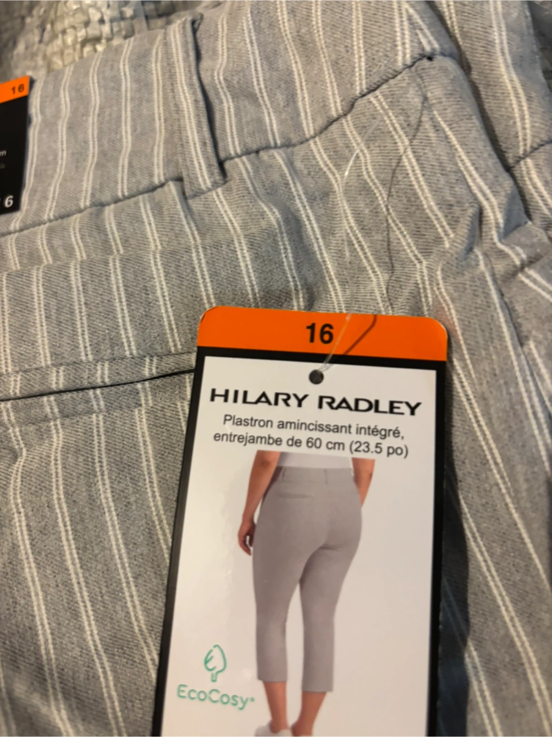 Hilary Radley Women's Striped Capris - Size 16 - photo 3