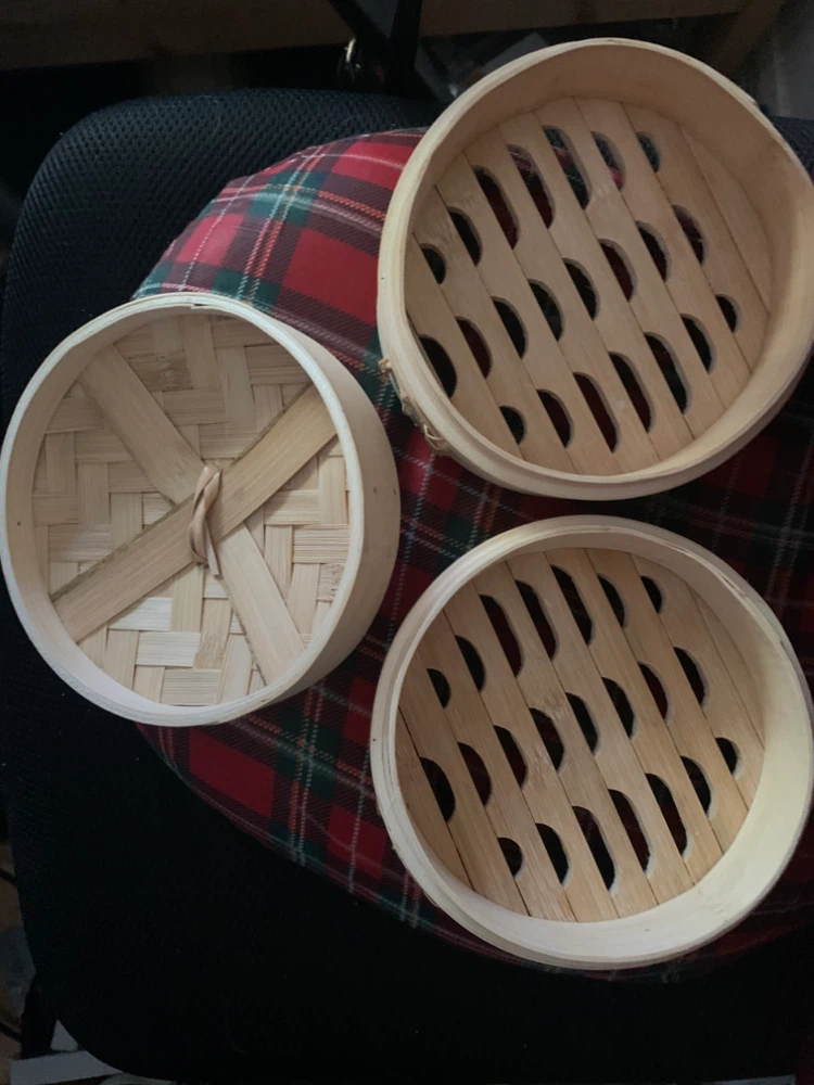 Bamboo Steamer Basket Set - photo 2