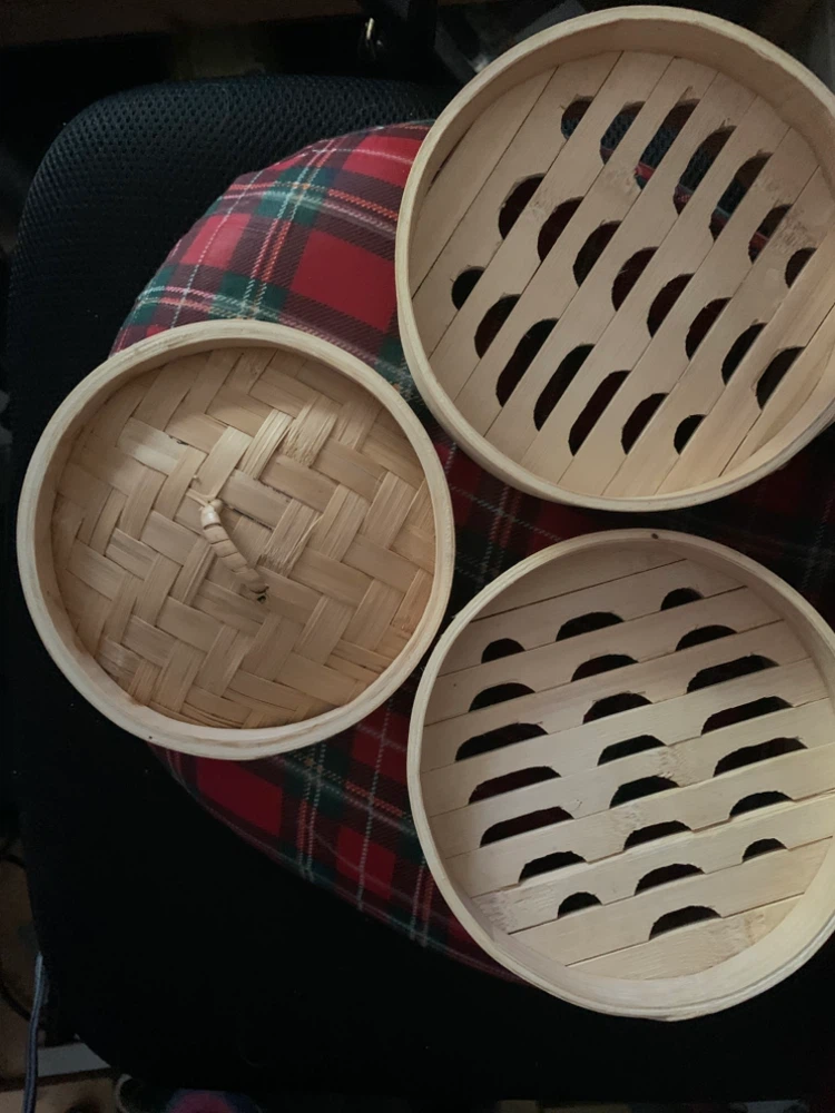 Bamboo Steamer Basket Set - photo 3