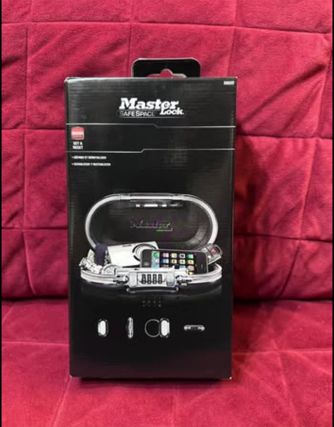 Master Lock Mini Travel Safe with Cable