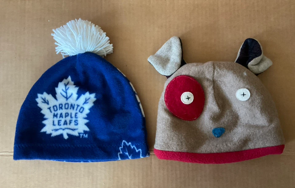 Maple Leafs & Cate & Levi Puppy Kids Winter Hat Bundle