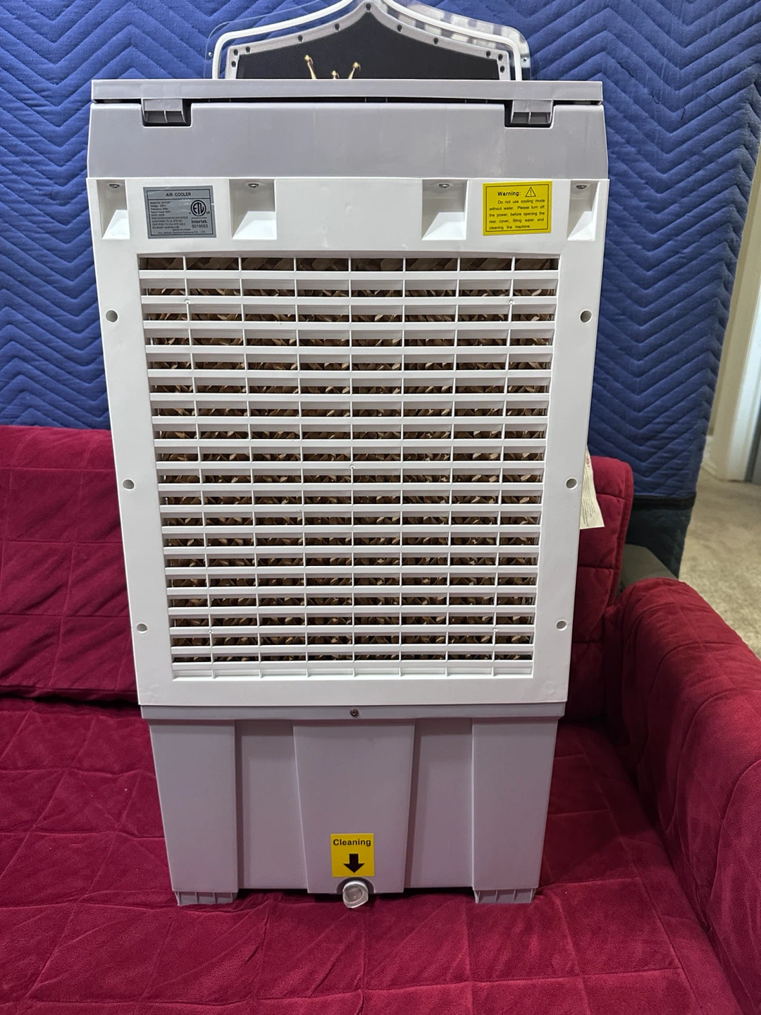 Uthfy 1800 CFM Swamp Cooler, 5.3 Gal Evaporative Air Conditioner - photo 2