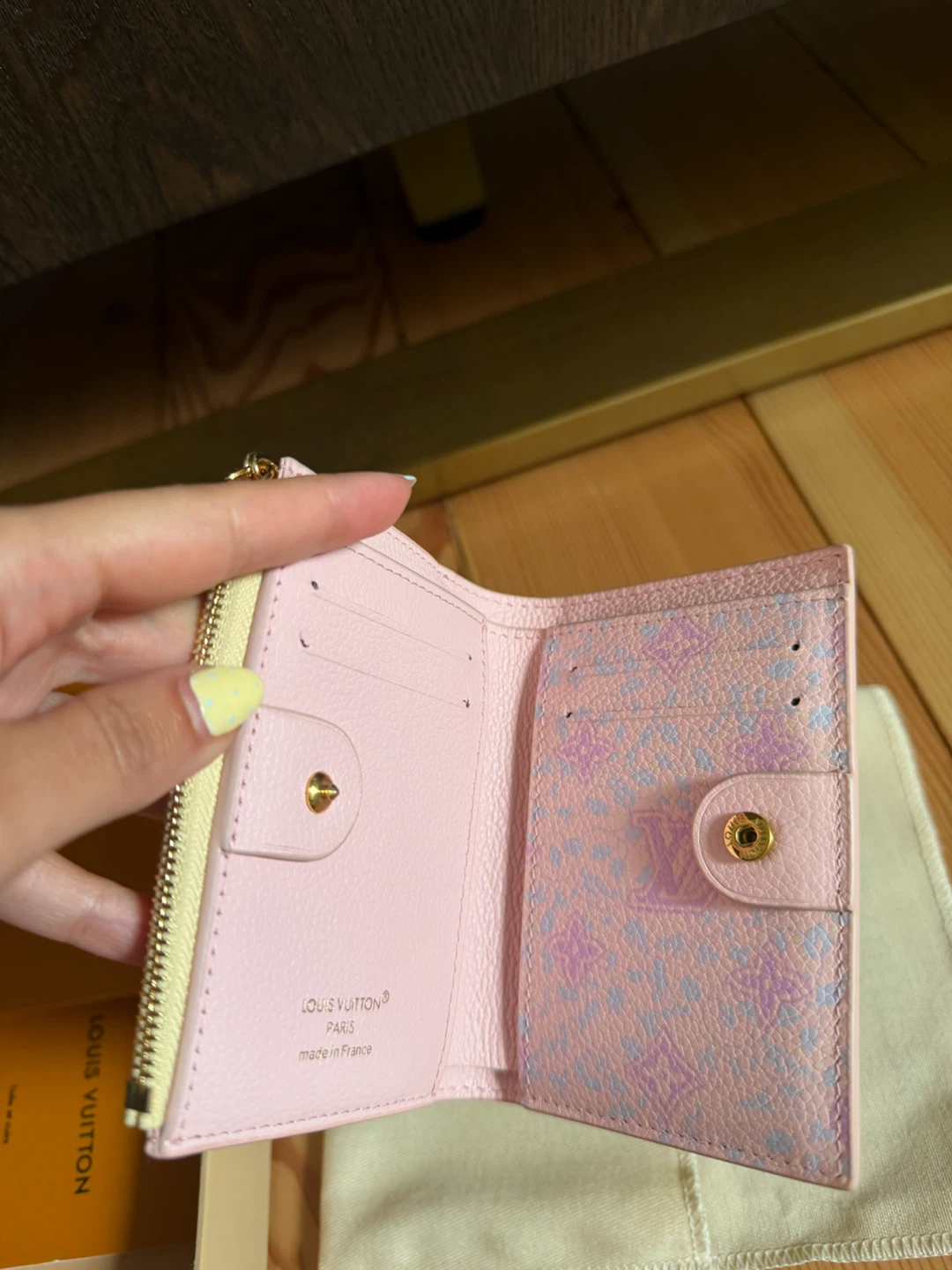 Leather Wallet/Coin Purse - Yellow - photo 2