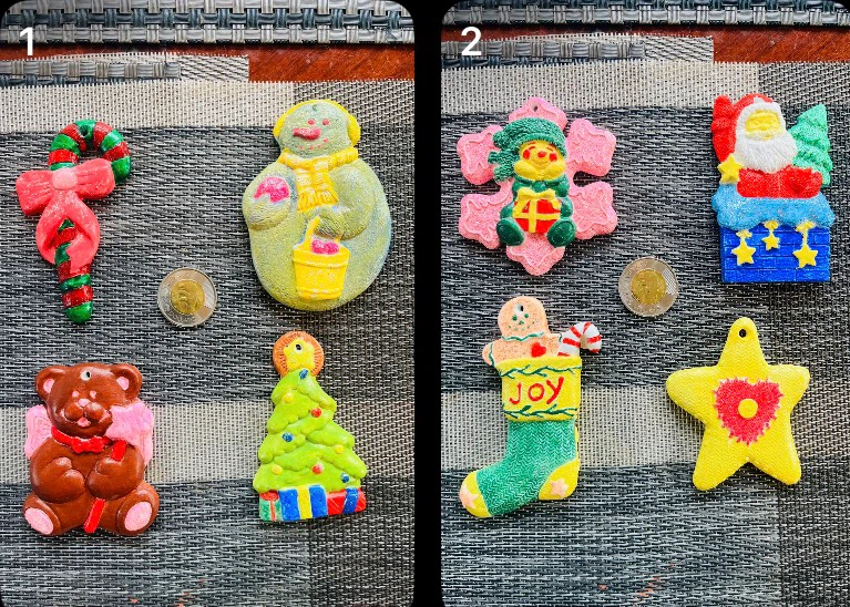 NEW Christmas Ornaments hand-painted w/ FREE gift - photo 3