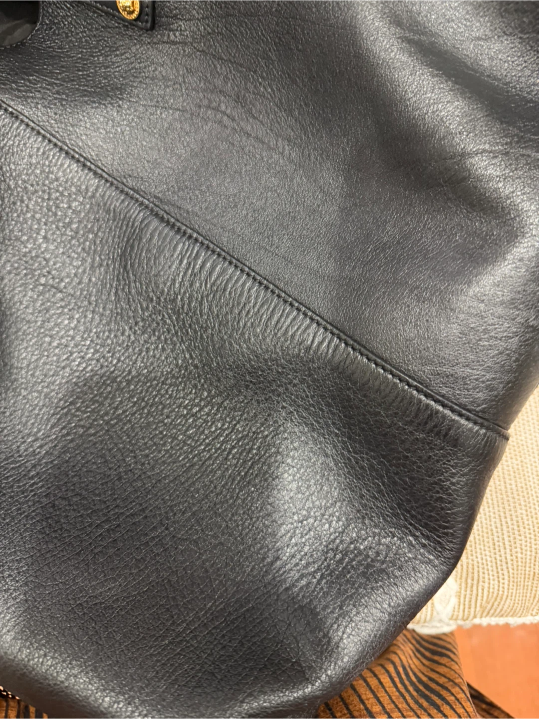 Versace Black Leather Tote Bag - photo 2
