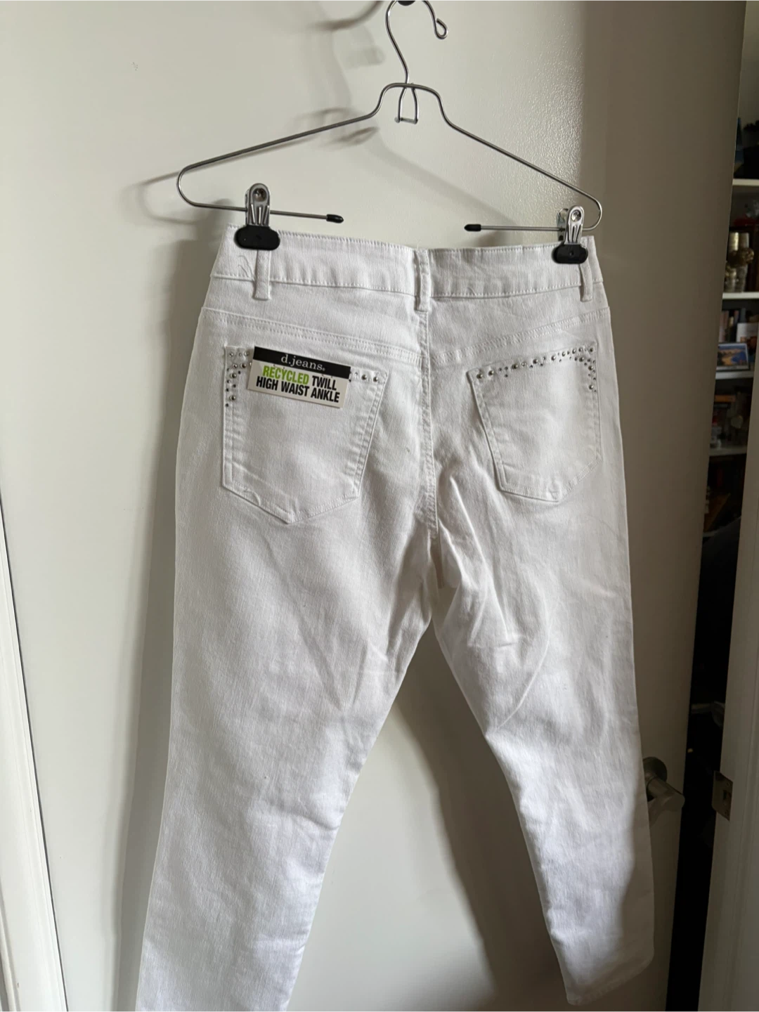 d.Jeans White Recycled Twill High Waist Ankle Jeans - photo 2