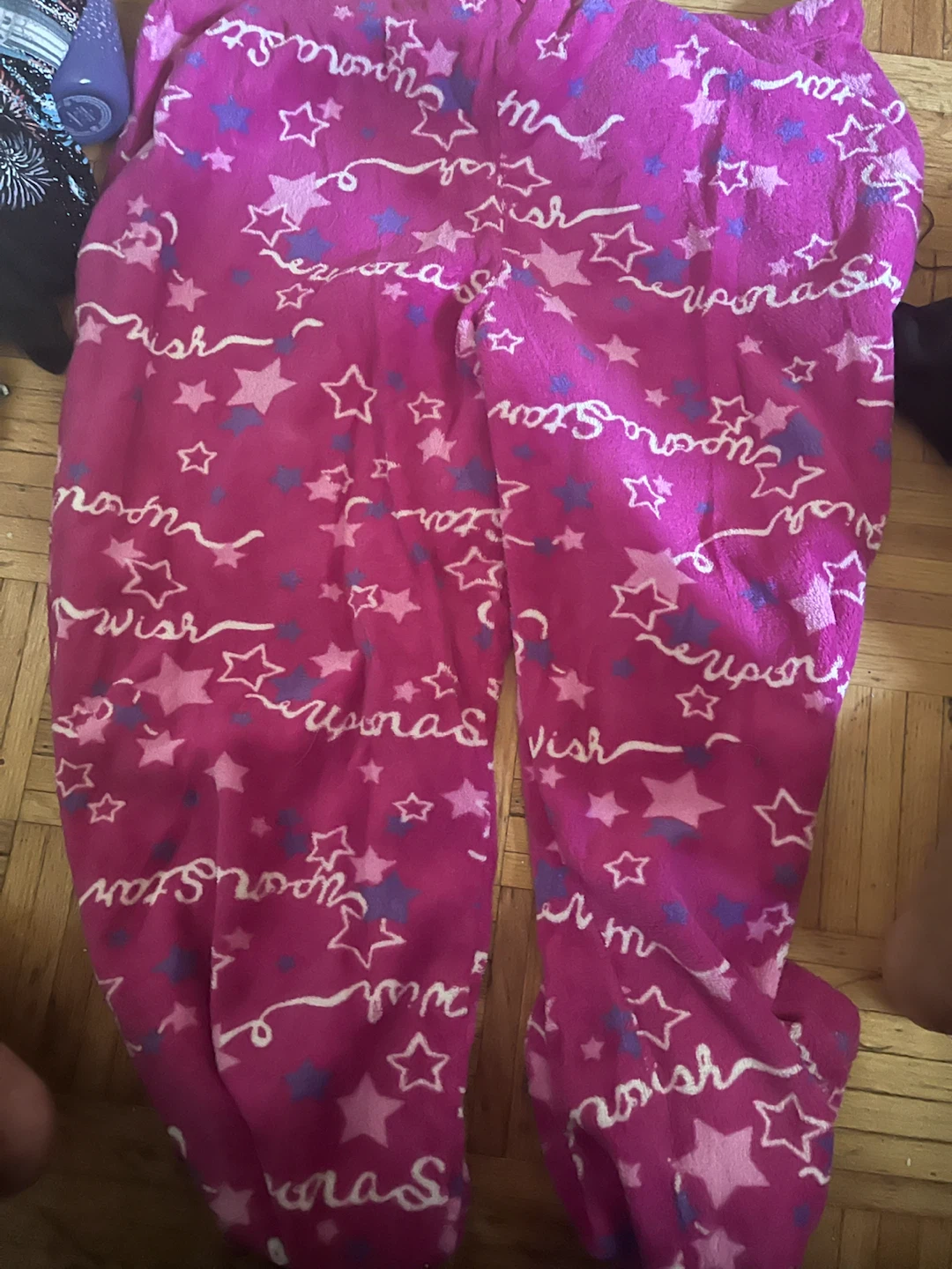 Pink Star Fleece Pajama Pants