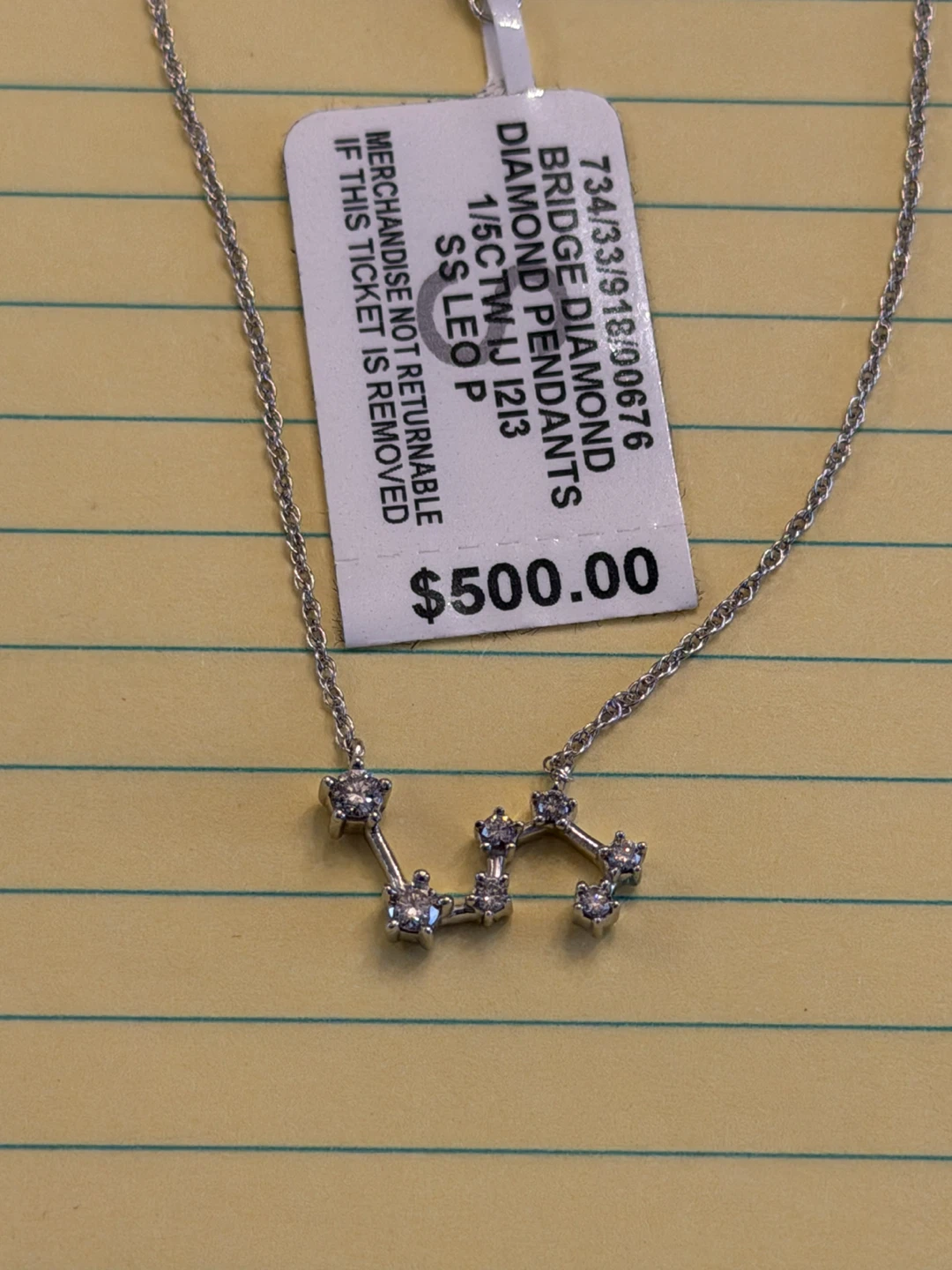 Bridge Diamond Pendant Necklace - photo 3