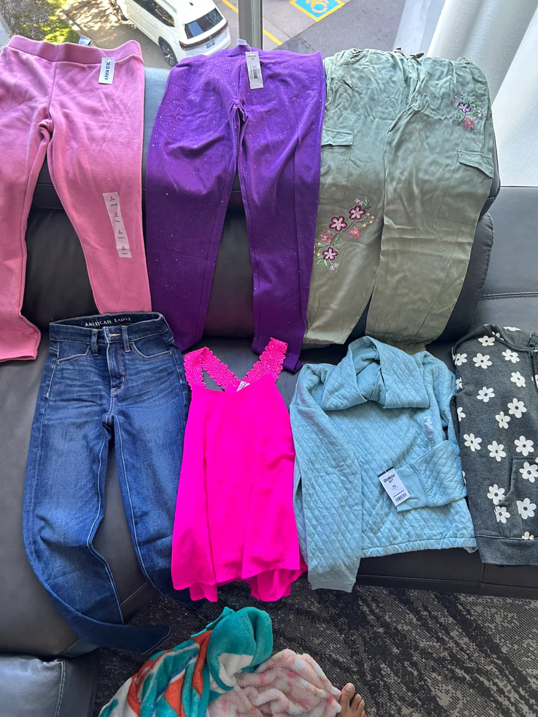 Girls' Clothing Bundle - Assorted Pants, Top, and Sweatshirt - photo 2