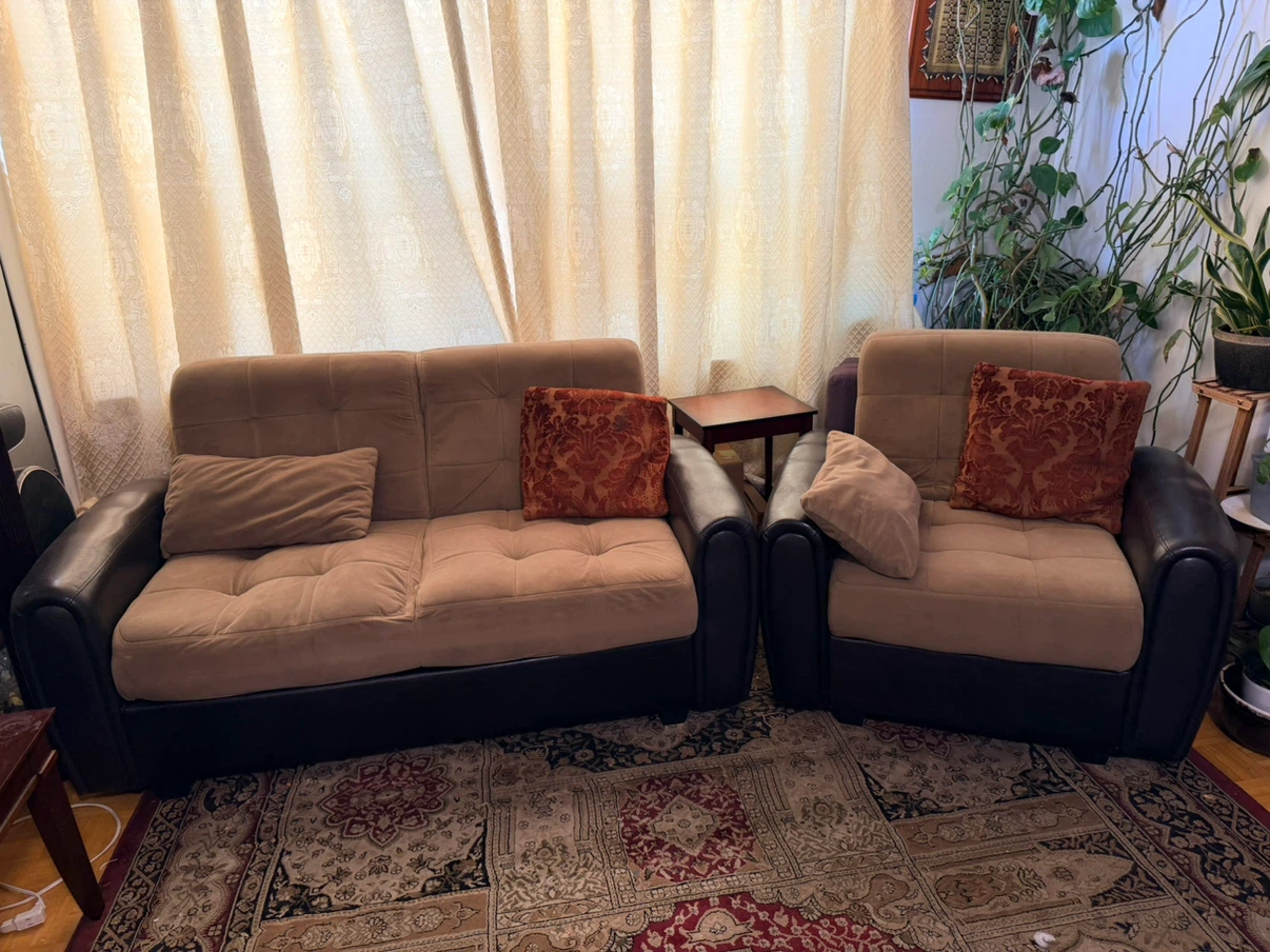 Sofa bed with storage box underneath