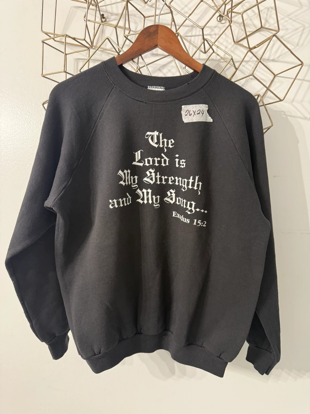 Hanes "The Lord is My Strength and My Song" Crewneck Sweatshirt