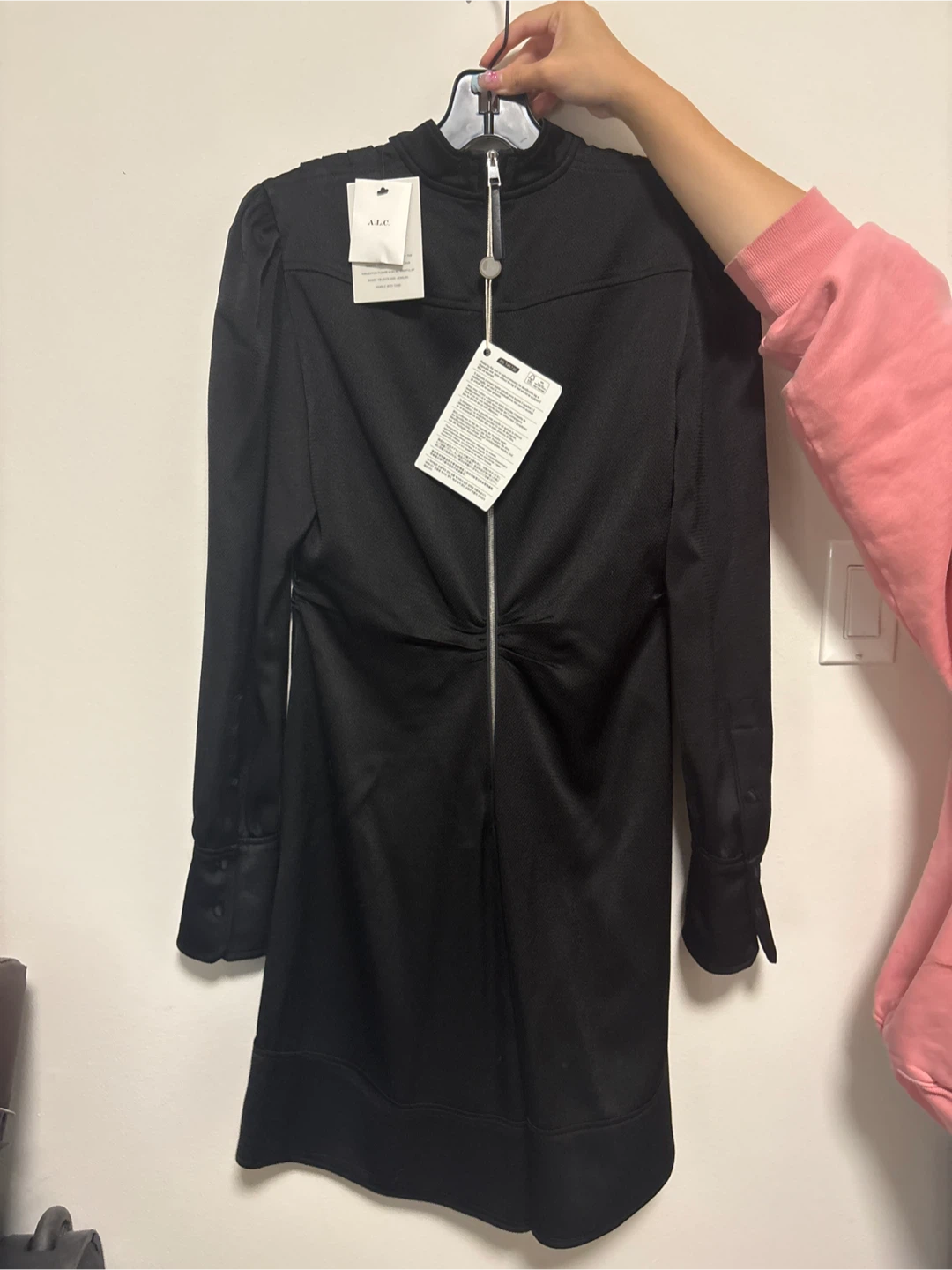 A.L.C. Black Dress with Zipper Detail - photo 2