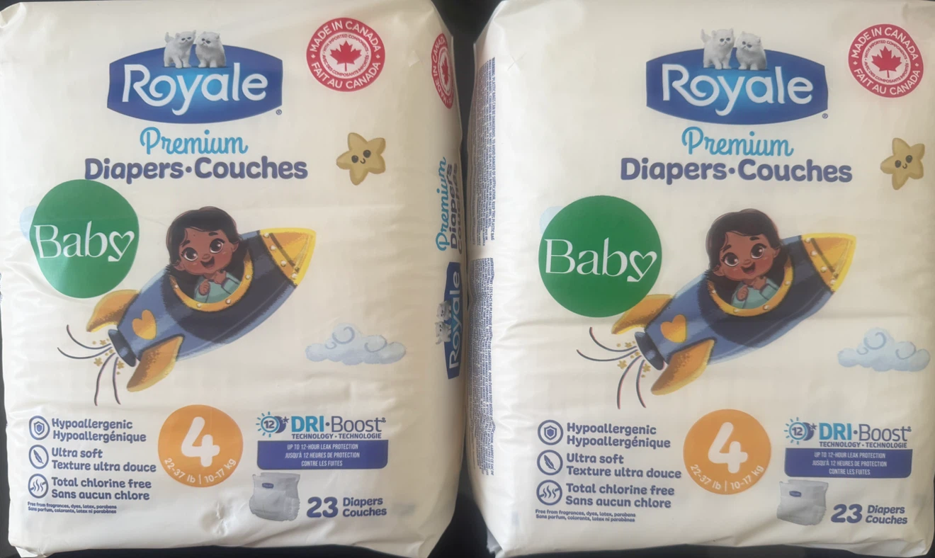 Royale Premium Baby Diapers Size 4 - 23 Count - photo 2