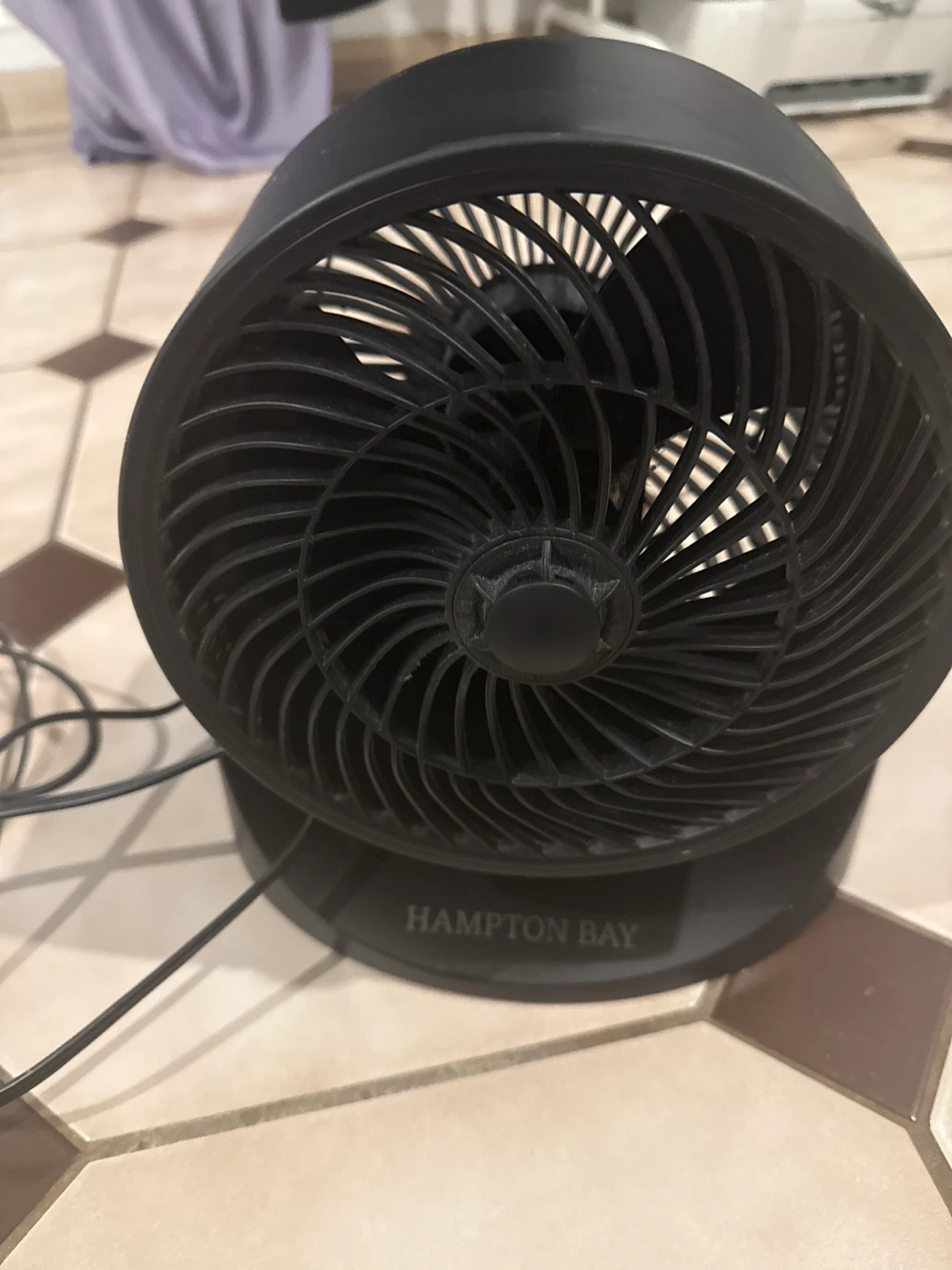 Black Hampton Bay Desk Fan - photo 2