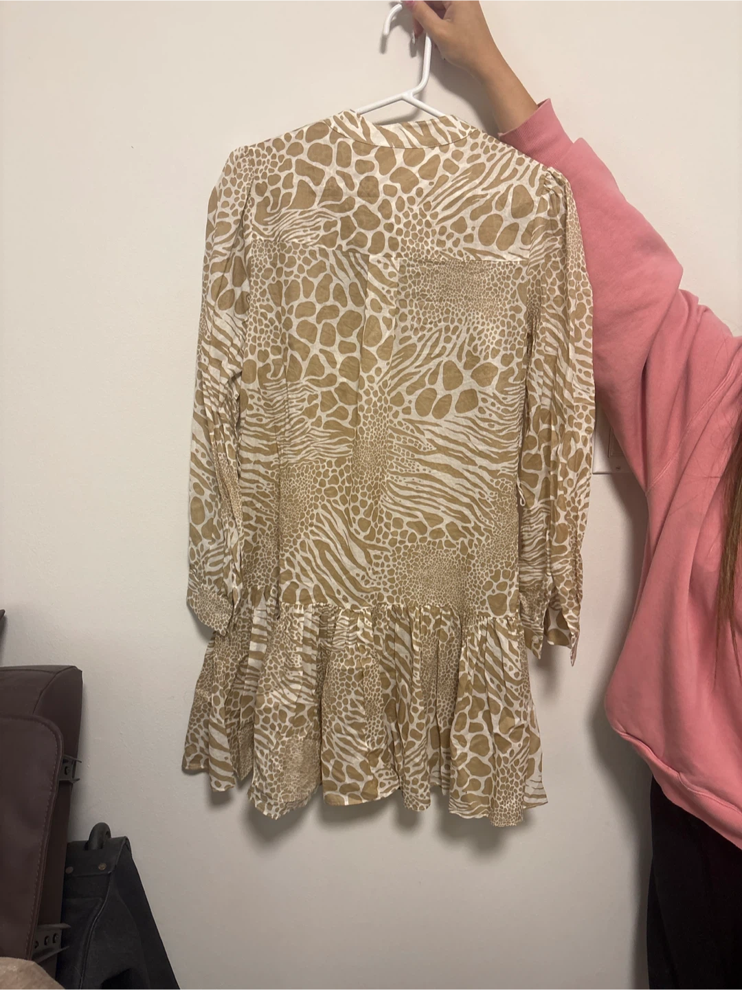 Michael Kors Women's Khaki Animal Print Dress - photo 2