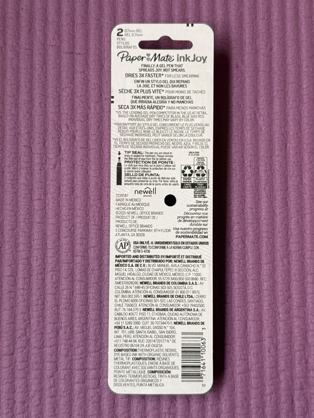 NEW✨Paper Mate InkJoy Gel Pens - Medium Point - Black - photo 2