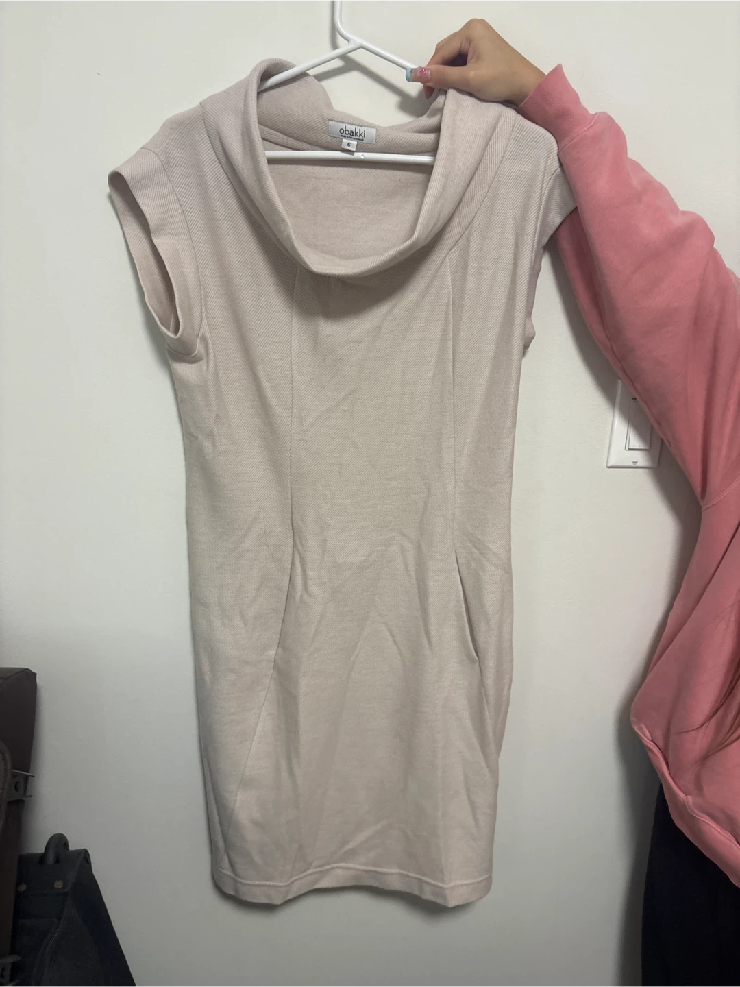 Obakki Women's Beige Knit Dress Size 6