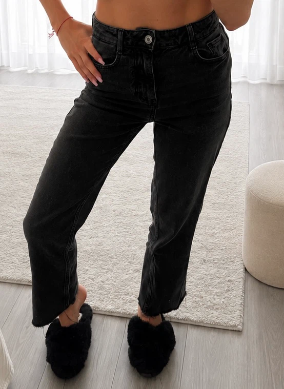 Women's Black Denim Jeans - photo 3
