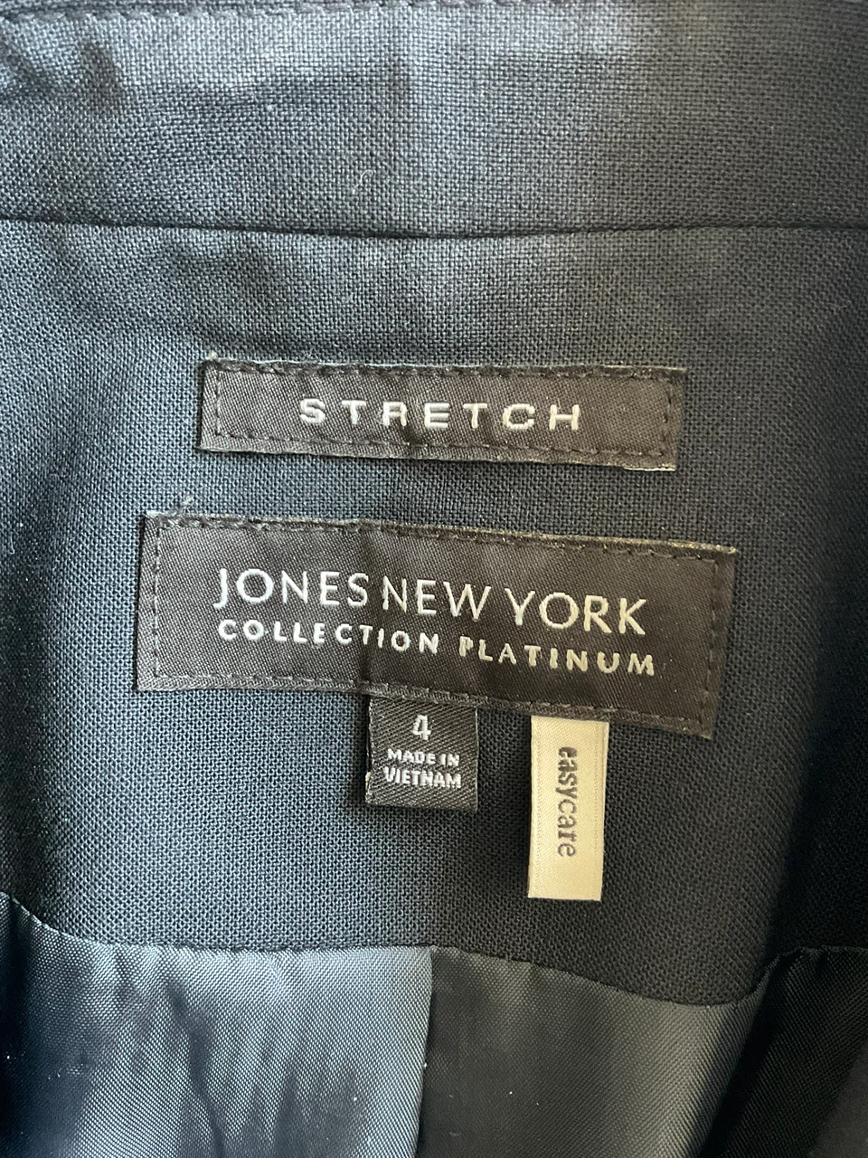 Jones New York Collection Platinum Black Stretch Blazer - photo 2