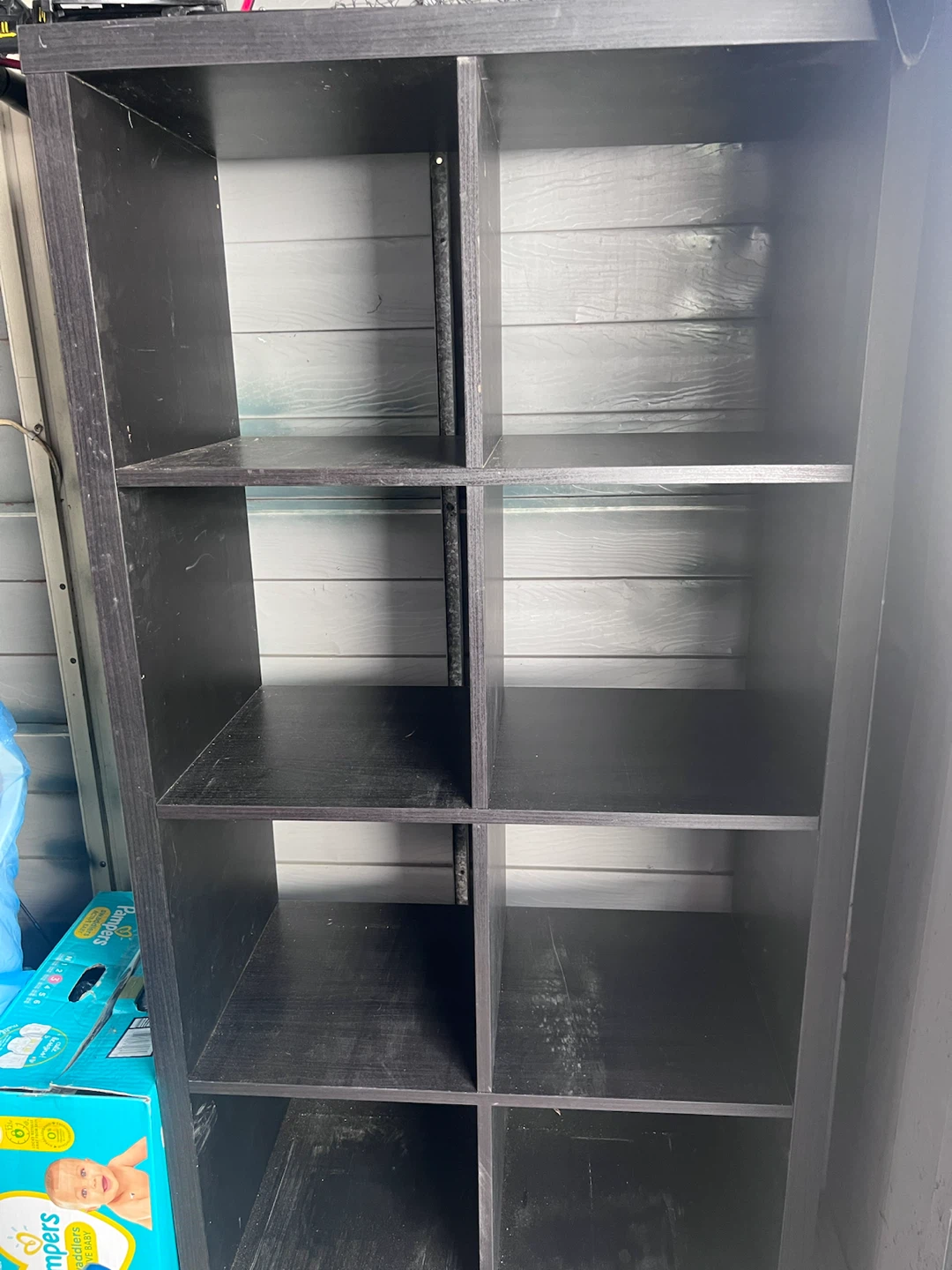 Black 8 Cube Storage Shelf